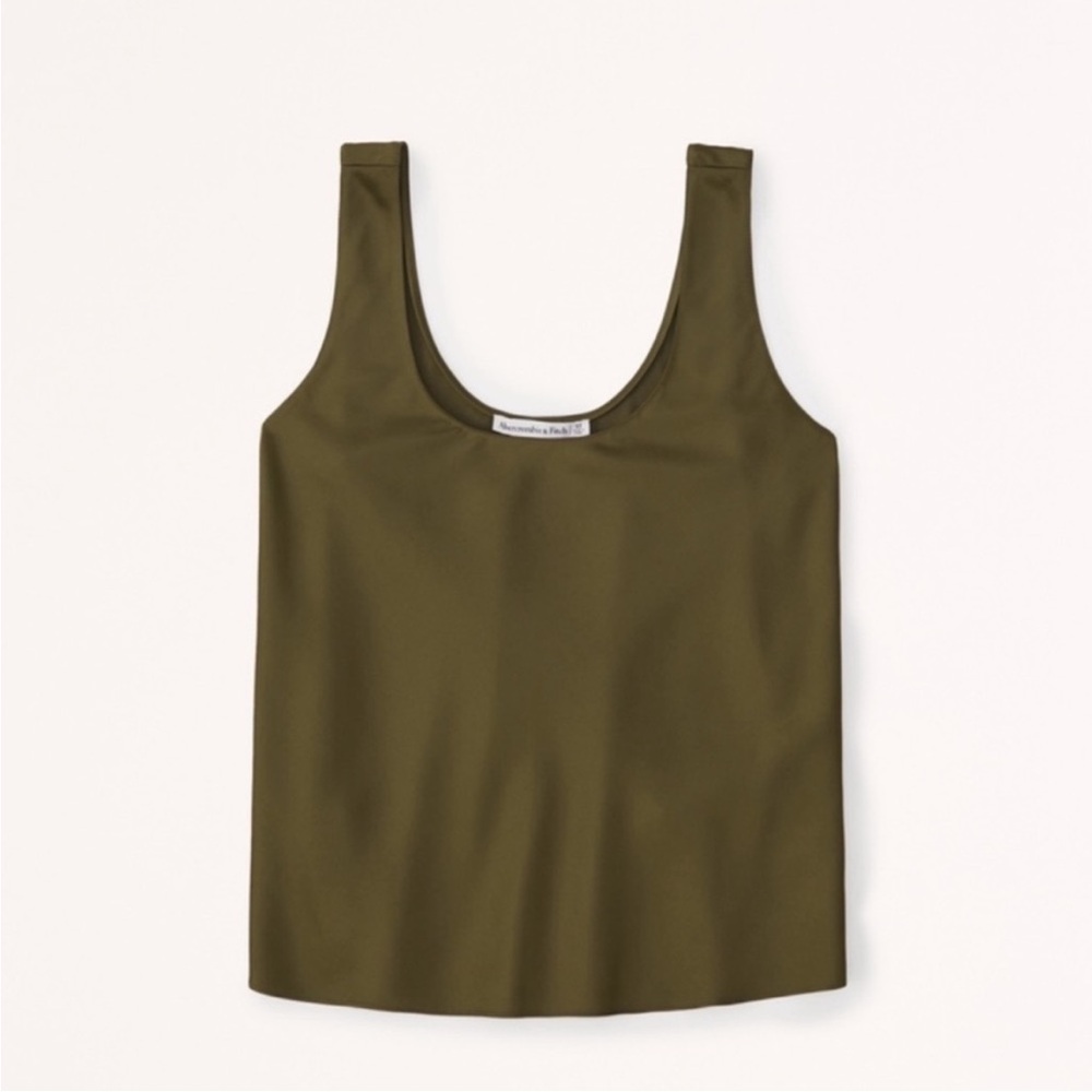 Abercrombie & Fitch Olive Green Scoop Neck Tank